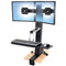 Ergotron WorkFit-S Dual Monitor Sit-Stand Workstation