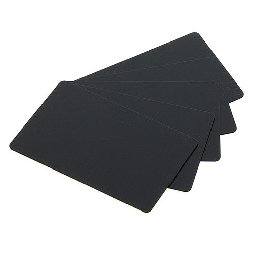 Evolis CR-80 Matte Black PVC Cards (30 mil, 500-Pack)