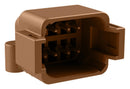 Amphenol SINE/TUCHEL ATF13-08PD-BM11 Board Mount Header Right Angle AT 8 PIN D-KEY Screw Boss Gold Plate 28AH8607