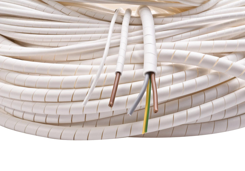 PRO Power PP002671 Spiral Wrap 0.12 " 3 mm Polyethylene White 164.04 ft 50 m