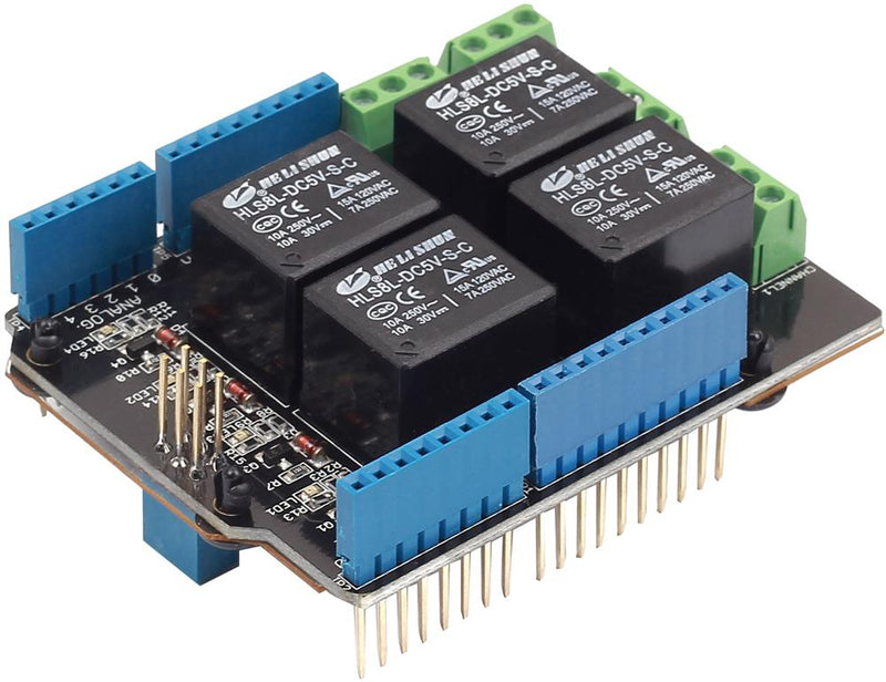 Seeed Studio 103030009 Relay Shield 4.75 V to 5.25 Supply 8 250 mA 1Hz Arduino or Seeeduino Board