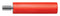 Schutzinger BU 2240 S NI / RT Banana Test Connector Jack Panel Mount 32 A 1 kV Nickel Plated Contacts Red