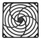 Orion Fans G92P Fan Finger Guard Plastic 92mm Axial 82.5 mm