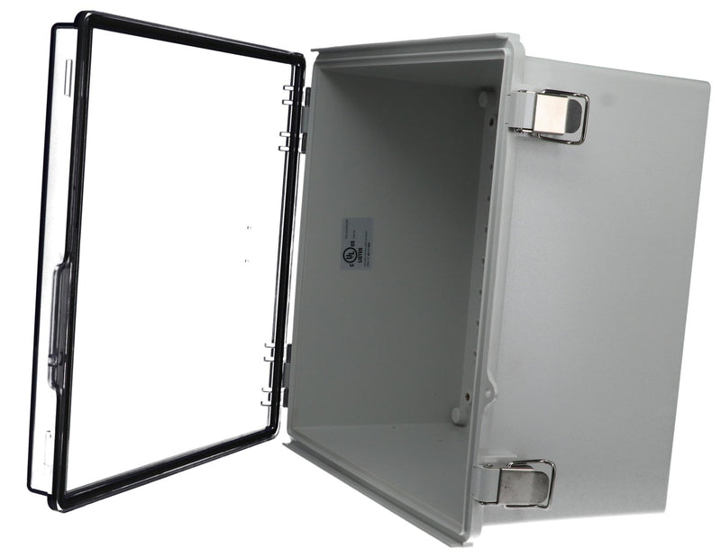 BUD Industries PTQ-11066-C PTQ-11066-C Enclosure Multipurpose PC GREY/CLEAR
