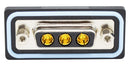 Norcomp CDFR3W3213L261 CDFR3W3213L261 Combination Layout D Sub Connector Nanook CDF Series DA-3W3 Receptacle 3 Contacts Power