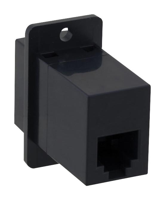 L-COM ECF5046S-BK In-Line Adapter CAT3 RJ12 Adaptor Jack 6 Ways New