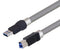 L-COM U3A00002-05M USB Cable 3.0 A-B Plug 0.5M Metallic