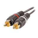 Stellar Labs 24-12044 Cable Dual RCA/PHONO PLUG-PLUG 25FT