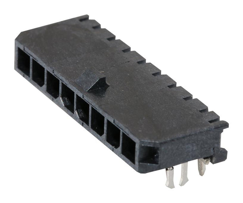Molex 43650-0803 Wire-To-Board Connector 3 mm 8 Contacts Header Micro-Fit 3.0 43650 Series Through Hole 1 Rows