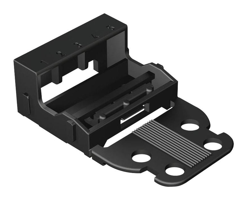 Wago 221-515/000-004 Accessory Snap In Mount Foot 221 Series 5 Conductor Terminal Blocks Mounting Carrier