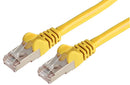 PRO Signal PSG90862 Ethernet Cable Sstp Patch Lead Cat6a STP Lsoh RJ45 Plug to Yellow 200 mm