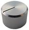 Multicomp KB00005 KB00005 Knob Round Shaft 6.4 mm Aluminium With Top Indicator Line 20