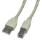Videk 2585NL-5 USB Cable Type A Plug to B 5 m 16.4 ft 2.0 Beige New