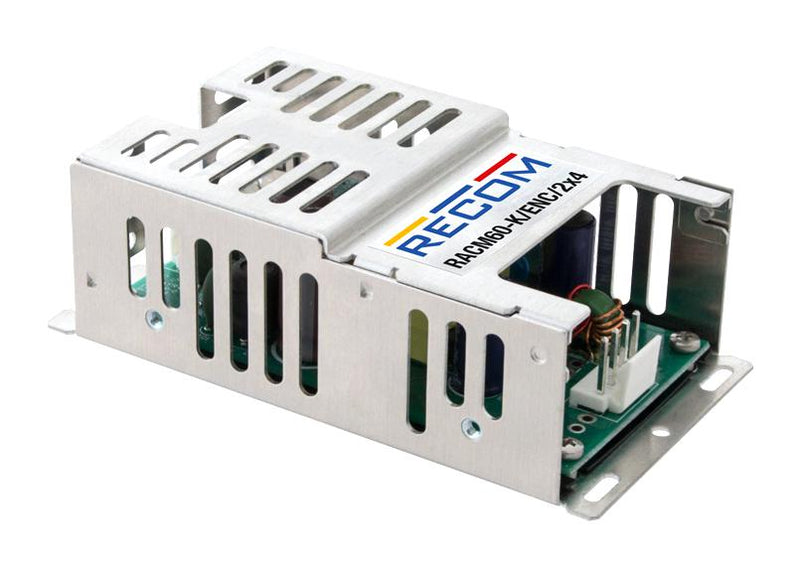 Recom Power RACM60-12SK/ENC/2X4 AC/DC Enclosed Supply (PSU) ITE Household Medical &amp; Transformers 1 Outputs 60 W New