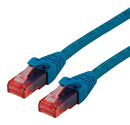 Roline 21.15.2544 Ethernet Cable Cat6 RJ45 Plug 4.9 ft 1.5 m Blue