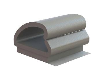 Essentra Components KKD-16-RT KKD-16-RT Cable Clamp PVC Grey 25.4MM