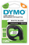 Dymo S0721510 Label Printer Tape Letratag Adhesive Black on White 4 m