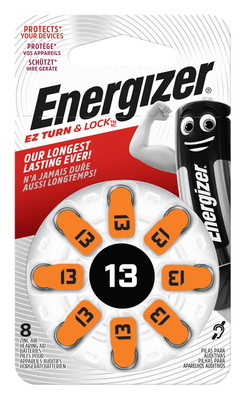 Energizer E301431602 E301431602 Battery 1.4 V 13 Zinc Air 258 mAh Pressure Contact 7.9 mm New