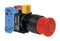 Idec HW1B-V3F02-R E-STOP PB Switch DPST-NC 10A 110VAC