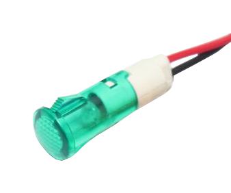 Mallory FL1P-10QW-1-G12V LED GRN 10MM Snap 12VAC/DC UL STK &pound; 99AC2517