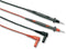FLUKE FLUKE TL71-1 Test Lead Set, Test Tip Probe, 4mm Right Angle Banana Plug, Shrouded, 1 kV, 10 A, Black, Red