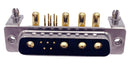 Norcomp 684M9W4103L621 Combination Layout D Sub Connector Power-D 684M Series DB-9W4 Plug 9 Contacts