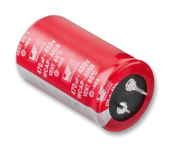 Wurth Elektronik 861011486022 Electrolytic Capacitor Snap-in 330 &micro;F 450 V WCAP-AIG8 Series &plusmn; 20% Quick Connect Snap-In