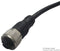 ABB JOKAB 2TLA020056R1000 Sensor Cable, Black, M12 Sensor Straight 5 Position Receptacle, Free Ends, 10 m, 32.8 ft