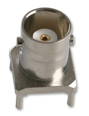 Radiall R141426161 RF / Coaxial Connector BNC Straight Jack Through Hole Vertical 50 ohm Brass