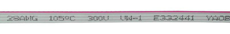PRO Power R2651DTSY06SC85 Ribbon Cable Per Metre Unscreened 6 Core 28 AWG