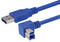 L-COM CA3A-90RB-03M USB Cable Type A Plug to B 300 mm 11.8 " 3.0 Blue New