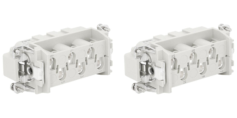 Multicomp PRO MP009627 Heavy Duty Connector MP-HSB Inserts Insert 12+PE Contacts 32B Plug Screw Pin