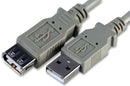 PRO Signal PSG91638 USB Cable Type A Plug to Receptacle 1 m 3.28 ft 1.1 Grey