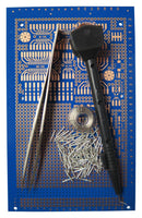 Multicomp PRO MP005868 Assortment Kit Bobbins/Brake/SMT Eurocard/Tweezer/Solder Pins/Wiring Pencil 160 X 100mm Euro Card