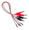 Kitronik 2480 Test Lead Crocodile Clip to Jumper Pin Black Red 4 Leads 300 mm