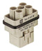 Harting 09120063041 Heavy Duty Connector Insert Han Q Series 6 Contacts Plug Crimp Pin - Not Supplied