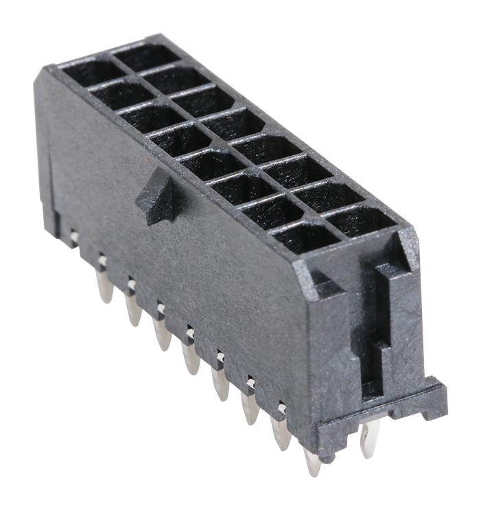 Molex 43045-1614 Pin Header Power Wire-to-Board 3 mm 2 Rows 16 Contacts Through Hole Straight