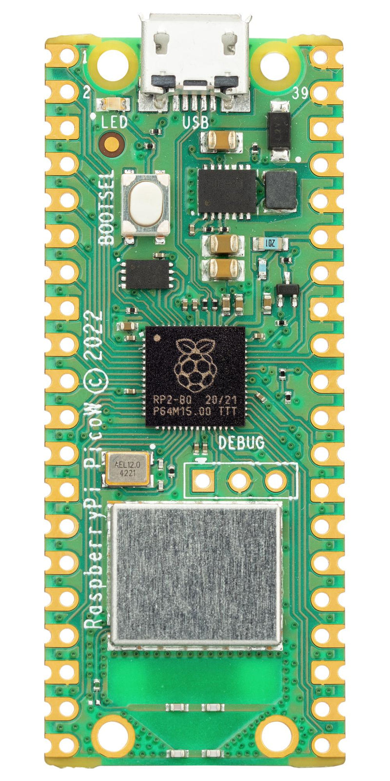 RASPBERRY-PI Raspberry PI Pico W Pi Board RP2040 32bit ARM Cortex-M0+