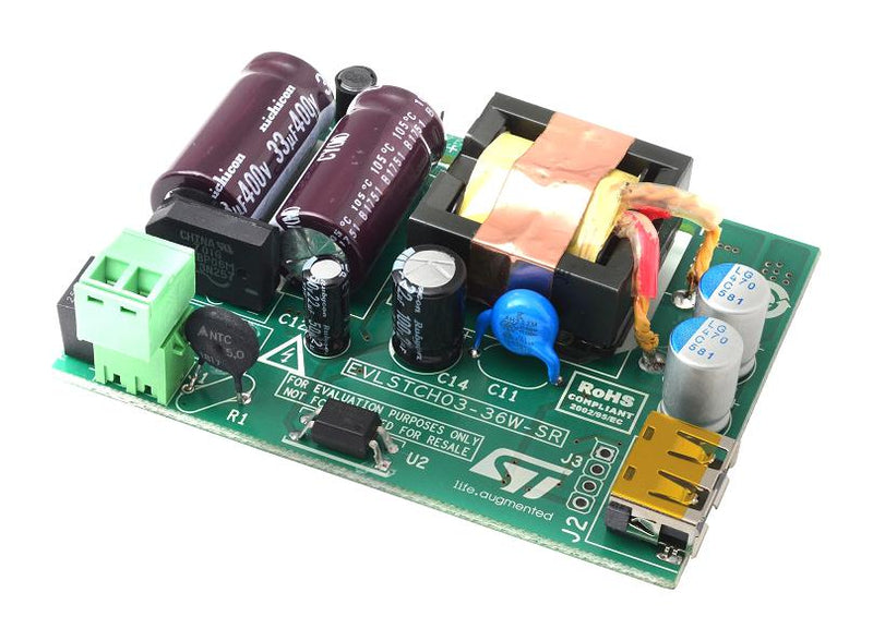 Stmicroelectronics EVLSTCH03-36W-SR Eval Board Mains USB Charger