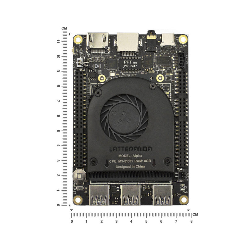 Dfrobot DFR0545 Single Board Computer Lattepanda Alpha 800s Intel M3-8100Y 8GB RAM Wi-Fi Hdmi