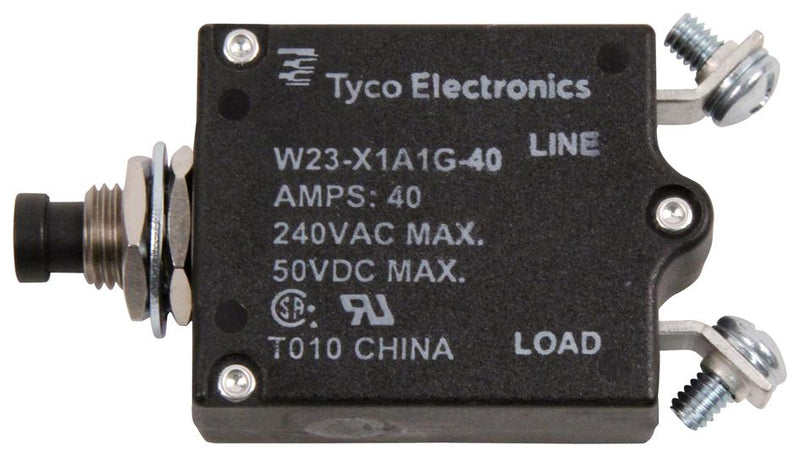 POTTER&amp;BRUMFIELD - TE Connectivity W23-X1A1G-40 W23-X1A1G-40 Circuit Breaker Thermal 1P 250V 40A