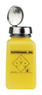 Menda 35278 Bottle Dissipative ESD Pump IPA Printed Yellow 180ml Durastatic Series