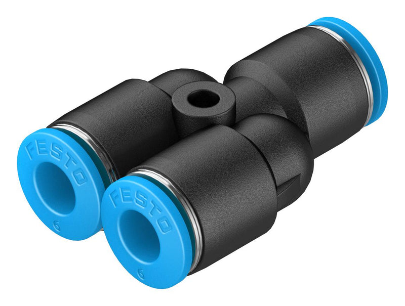 Festo 153149 Pneumatic Fitting Push-In Y-Fitting 14 bar 6 mm PBT (Polybutylene Terephthalate) QSY