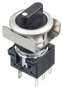 Idec LB6MS-33T6 Rotary Switch 3 Position 2 Pole 45 &deg; 5 A 250 V LB Series