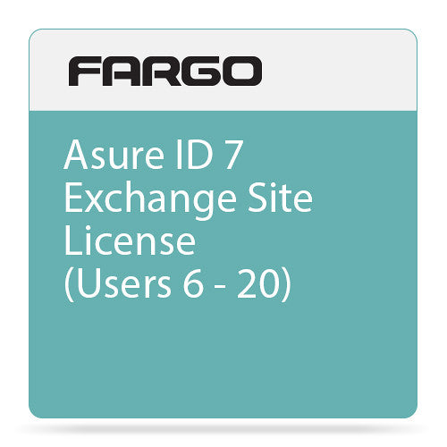 Fargo Asure ID 7 Exchange Site License (Users 6 through 20)