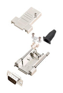 Amphenol ICC (COMMERCIAL PRODUCTS) L17DTSL09-RG-LJS-T+L717SDE09P D Sub Connector With Backshell DB9 9 Contacts Plug Solder DE DTSL-T-LJS-RG Series