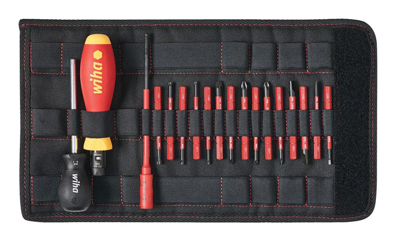 Wiha 36791 Screwdriver Set Torque VDE Adjustable Slotted Phillips Pozidrive Torx Torquevario 13 Piece