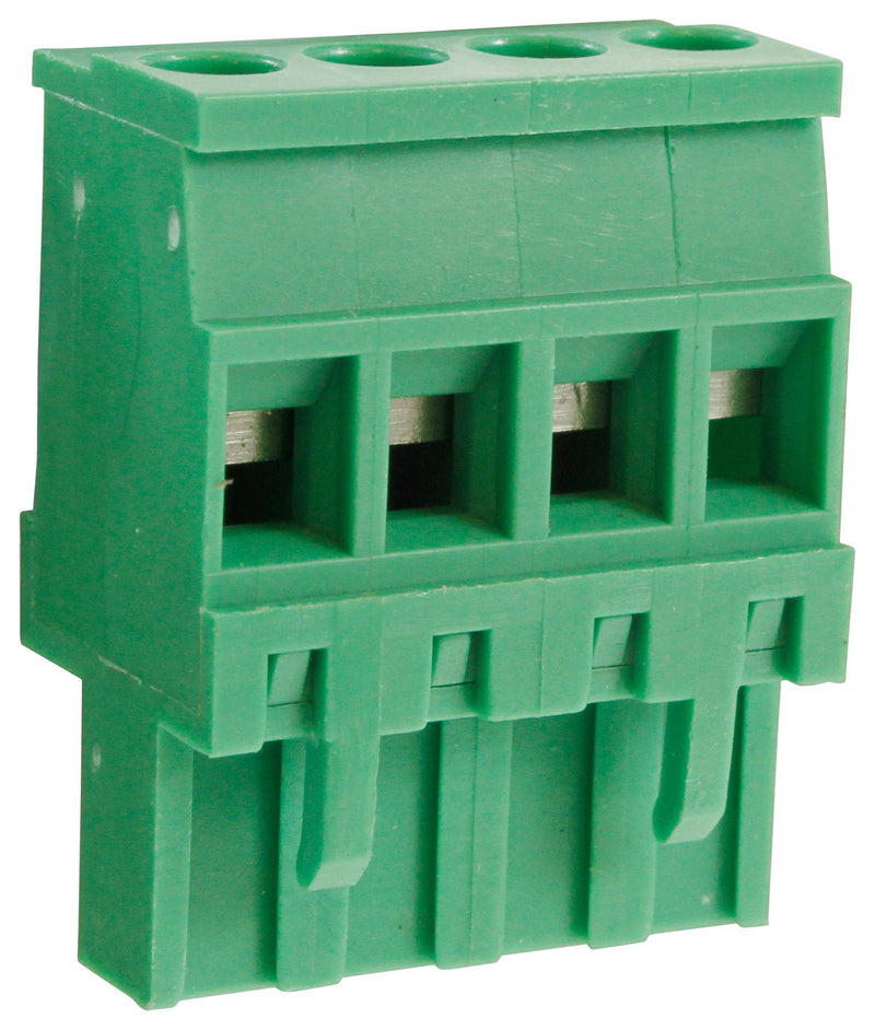 Camdenboss CTBP92VG/4R CTBP92VG/4R Pluggable Terminal Block Reversed 5 mm 4 Ways 28AWG to 14AWG 1.5 mm&Acirc;&sup2; Clamp 15 A