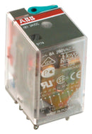 ABB 1SVR405611R1100 Power Relay Interface Dpdt 24 VDC 12 A CR-M Series Socket Non Latching