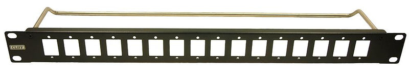 Cliff Electronic Components CP30159 Patch Panel M3 Hole Unloaded 16 Ports 1U CP301xx Series